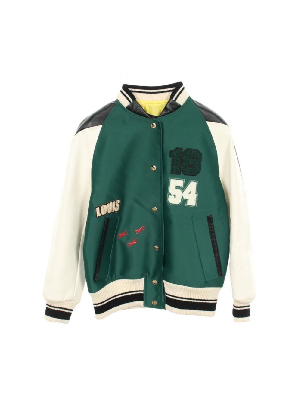 Louis Vuitton Varsity Jacket Silk Leather